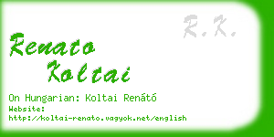 renato koltai business card